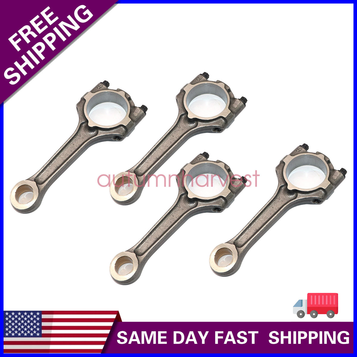 4PCS Connecting Rod Fits For 2011-2018 Chevy Sonic Cruze Limited 1.8L 55568465