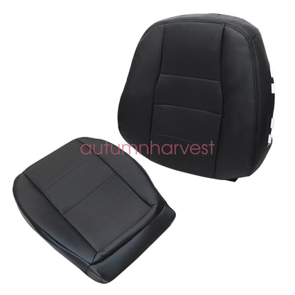 For 2008-2015 Mercedes Benz GLK350 Driver Bottom & Top Leather Seat Cover Black