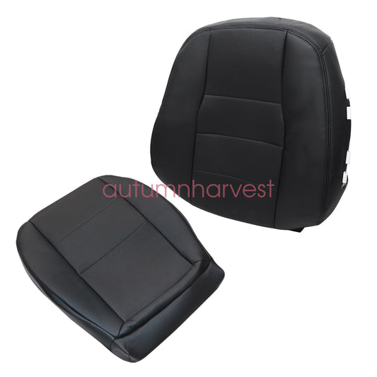 For 2008-2015 Mercedes Benz GLK350 Driver Bottom & Top Leather Seat Cover Black