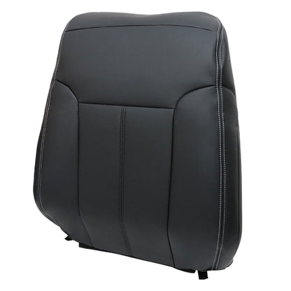 For 2011-2016 Ford F250 F350 Driver Bottom & Top Back Leather Seat Cover Black