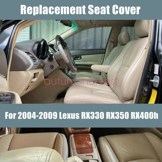 For 2004-2009 Lexus RX330 RX350 Front Bottom Replacement Leather Seat Cover Tan