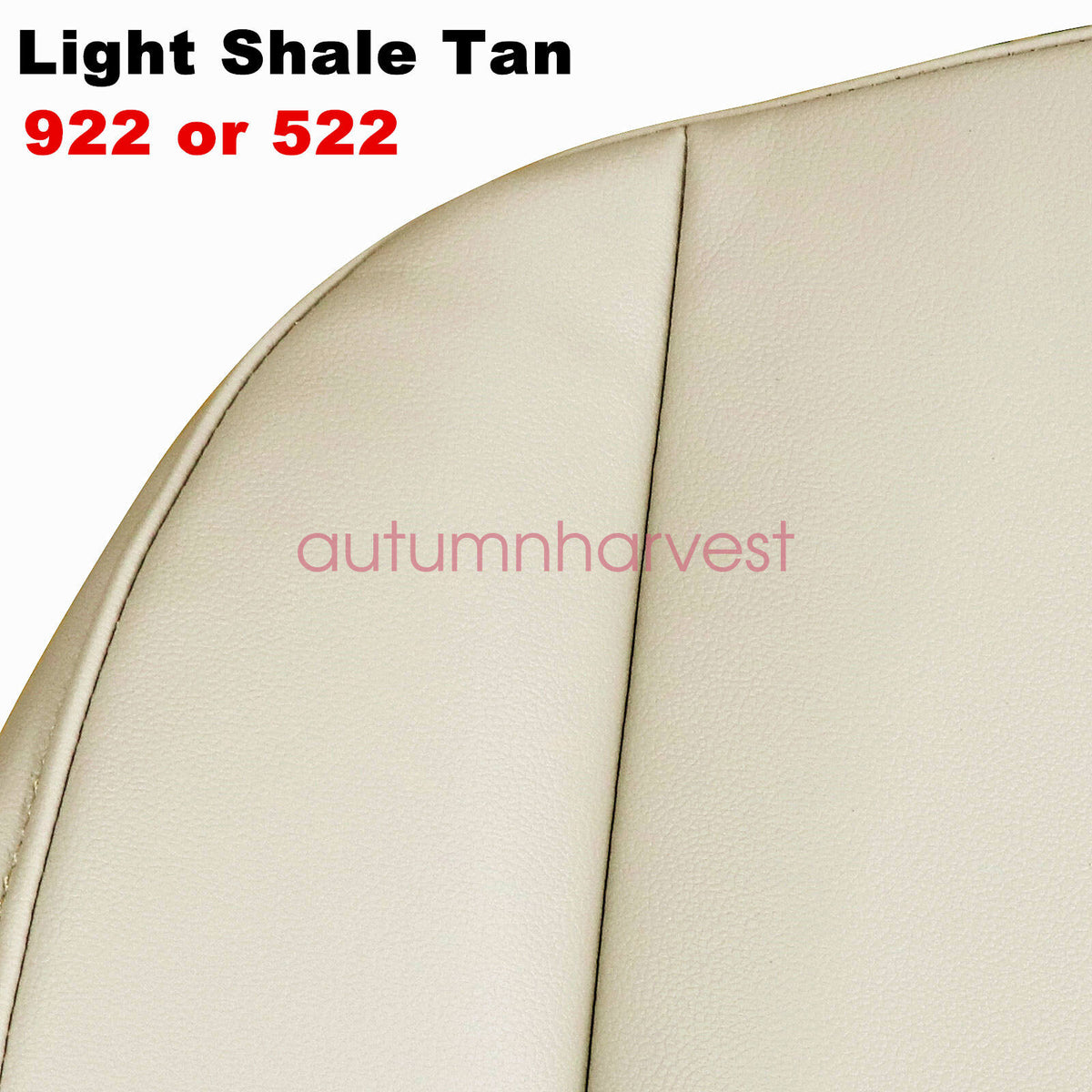 For 1999-2002 Chevy Suburban 1500 2500 Front Bottom Leather Seat Cover Light Tan