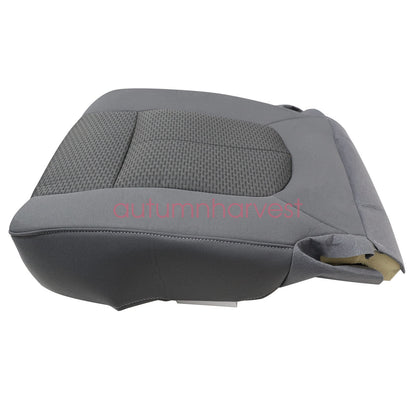 For 2011-2016 Ford F250 F350 F450 F550 XLT Driver Bottom & Top Seat Cover Gray