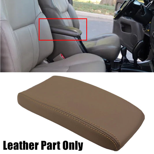 Leather Center Console Lid Armrest Cover Fits Toyota 4Runner 96-2002 Skin Dk Tan