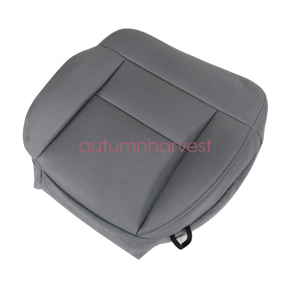 For 2004 2005 2006 2007 2008 Ford F150 Passenger Bottom Leather Seat Cover Gray