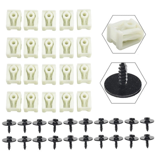 40-Pack for BMW Front Fender Liner C-Clip+Hex Bolt 07147311312 07149213164 USA