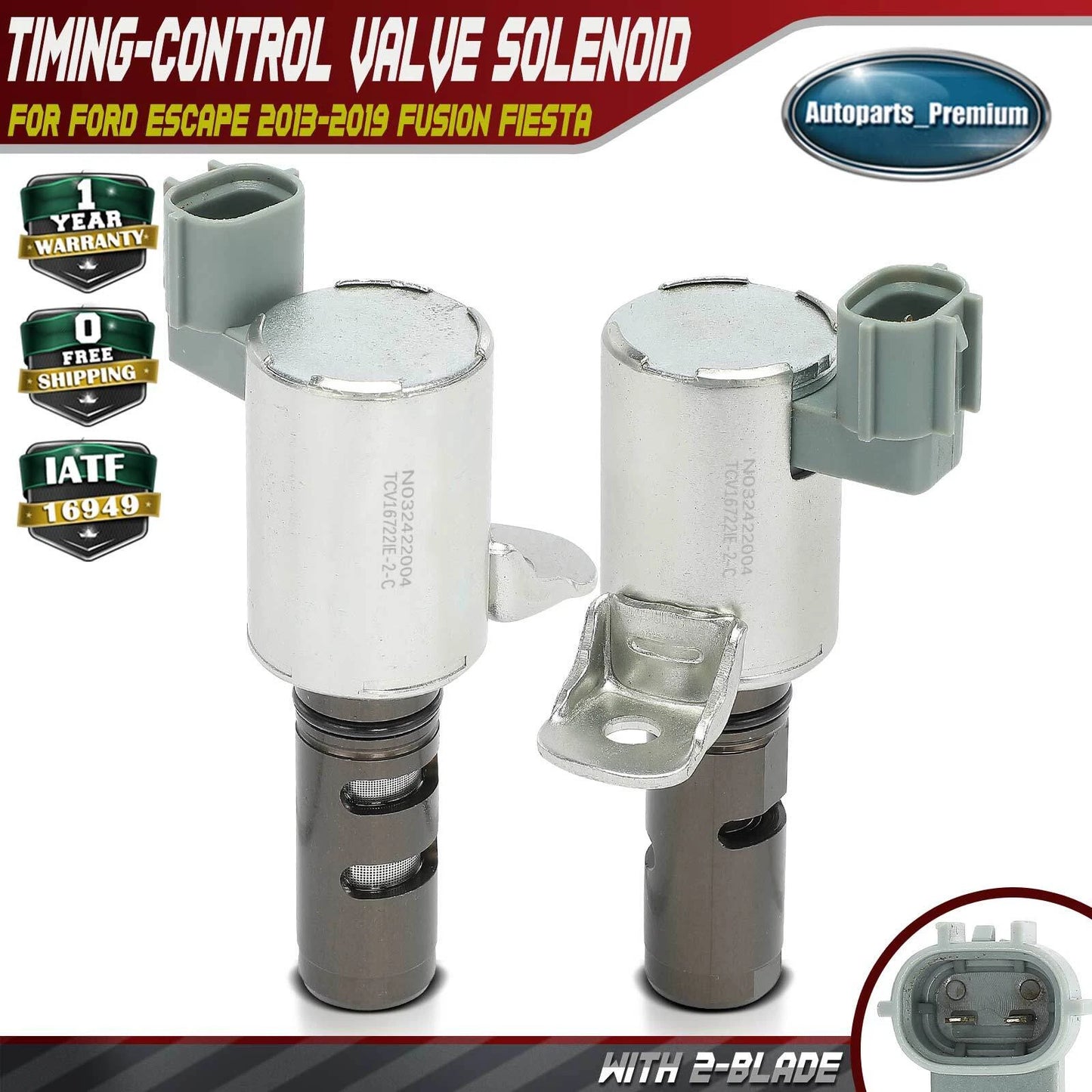 FIT Ford Escape 2013-2019 Fusion 2x Engine Variable Valve Timing (VVT) Solenoid