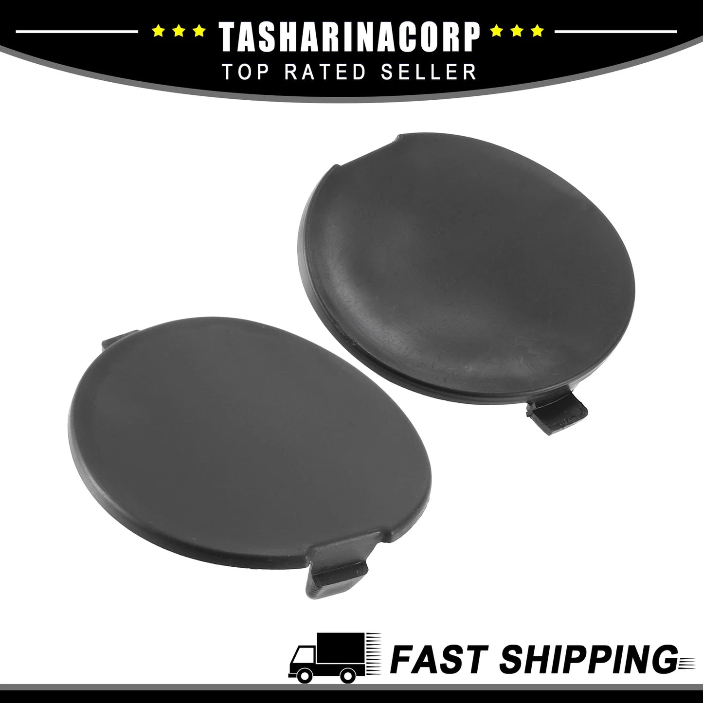 New Piece of 2 Rear Left Right Bumper Towing Tow Eye Hook Cover Cap for Mazda 3