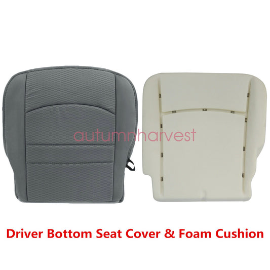 Fits 2013-2018 Dodge Ram 1500 2500 3500 Driver Bottom Seat Cover & Foam Cushion