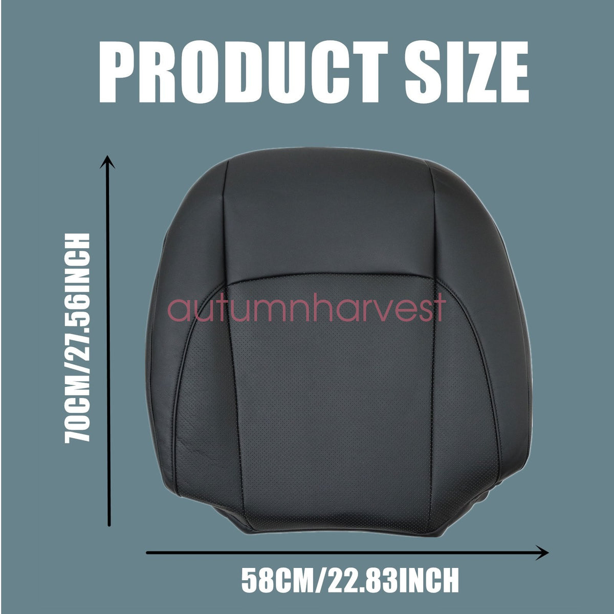 For 2007-2012 LEXUS ES350 Both Side Bottom & Lean Back Seat Cover Leather Black