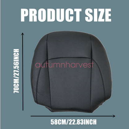 For 2007-2012 LEXUS ES350 Both Side Bottom & Lean Back Seat Cover Leather Black