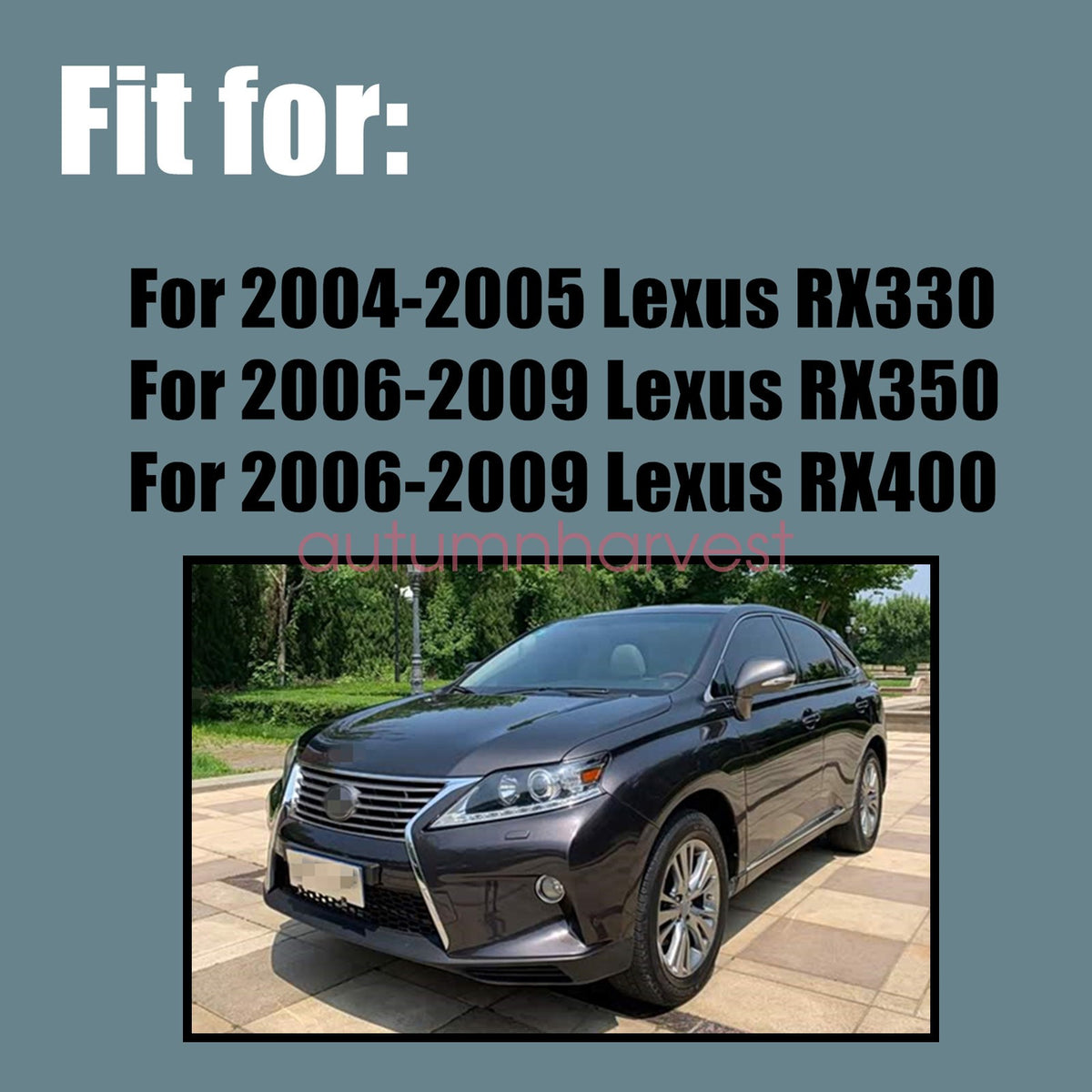 For 2004-2009 Lexus RX330 RX350 Front Bottom Replacement Leather Seat Cover Tan