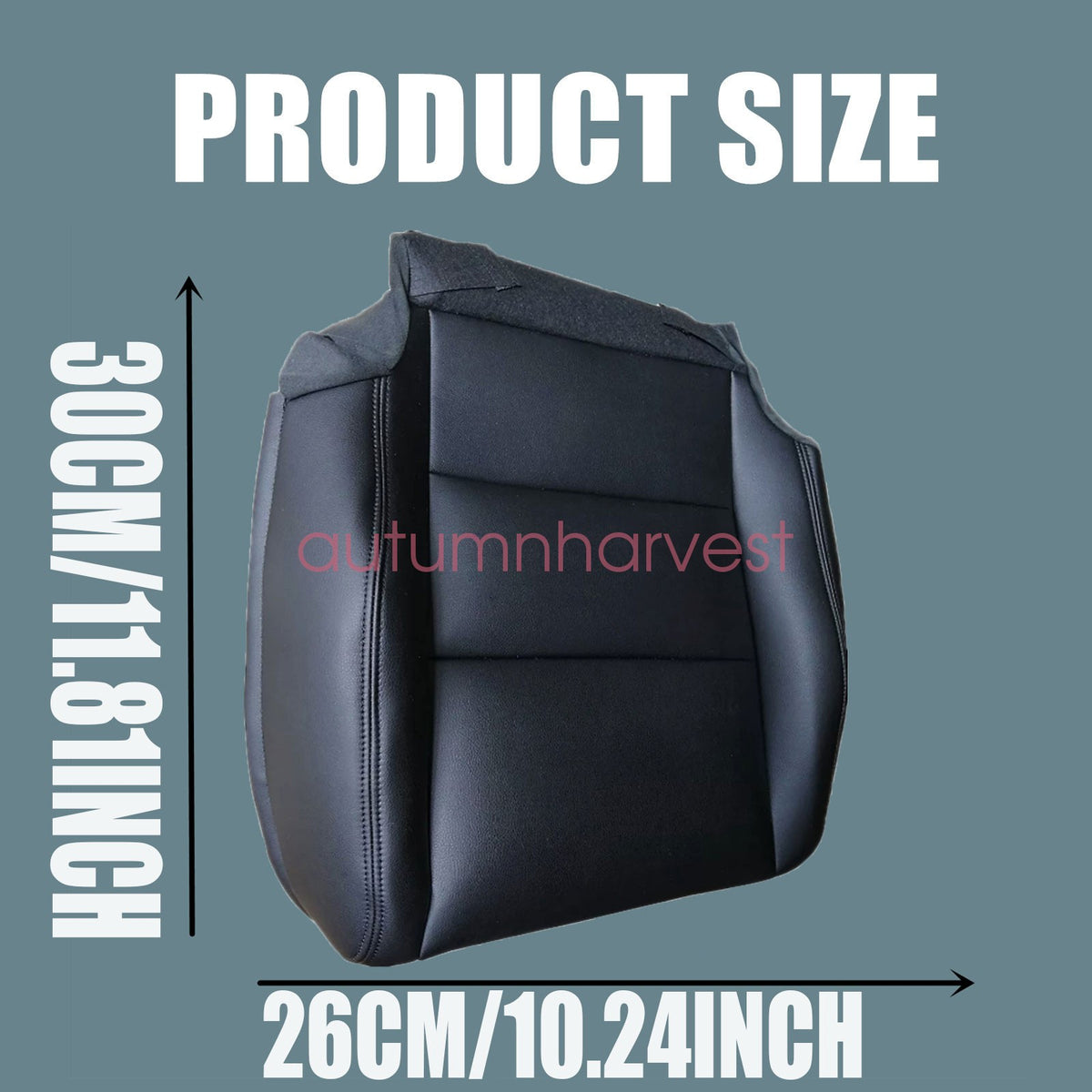 For 08 09 10 11 12 Honda Accord Replacement Driver Bottom Leather Seat Cover Blk