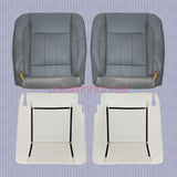 Fits 2006-09 Dodge Ram 1500 Front Leather Bottom Seat Cover & Foam Cushion Gray
