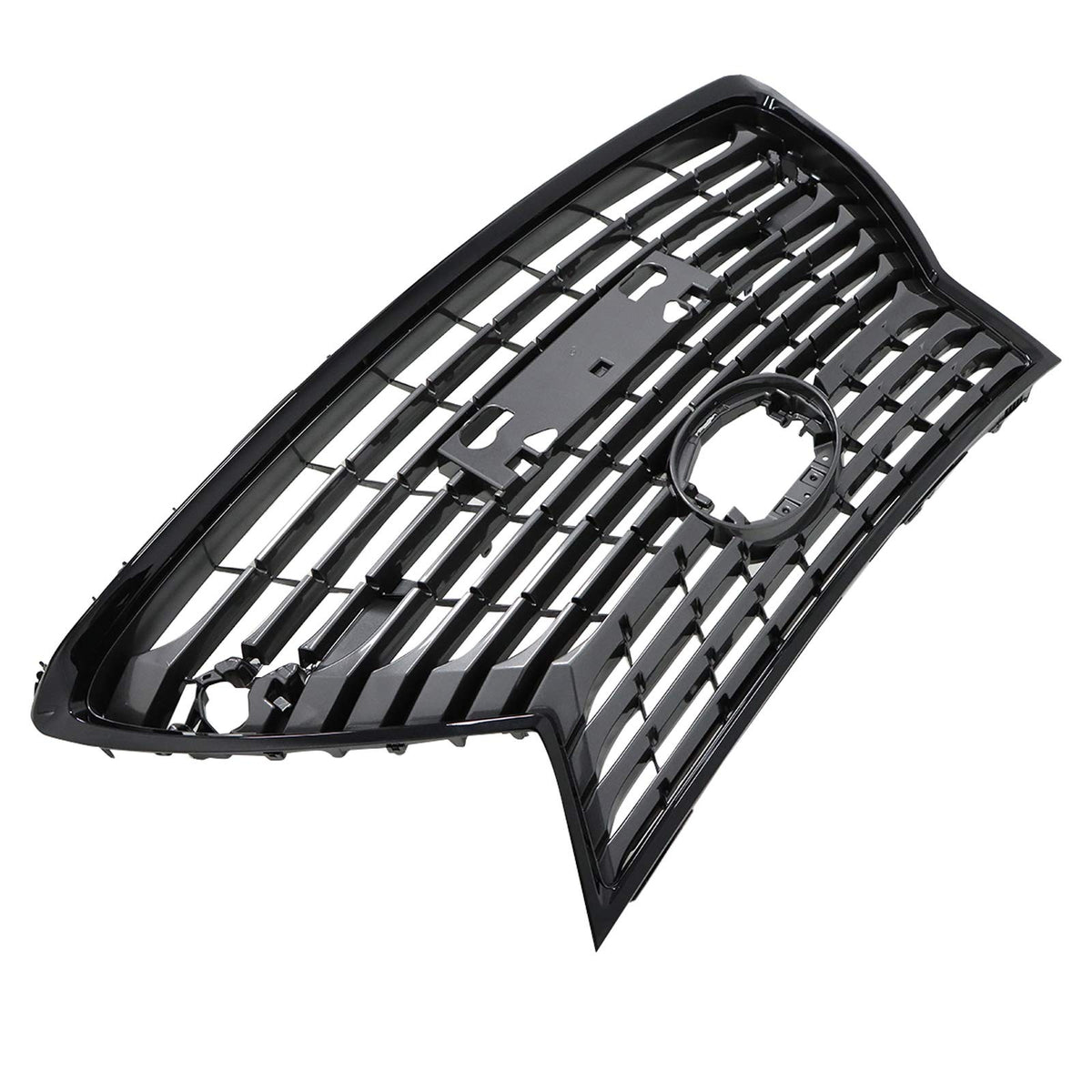 Front Grille+Trim Molding Chrome Fit 2018-2021 Lexus NX300h Hybrid Fit Bule LOGO