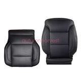 For 2014-2019 Chevy Silverado 1500 Driver Bottom & Top Leather Seat Cover Black