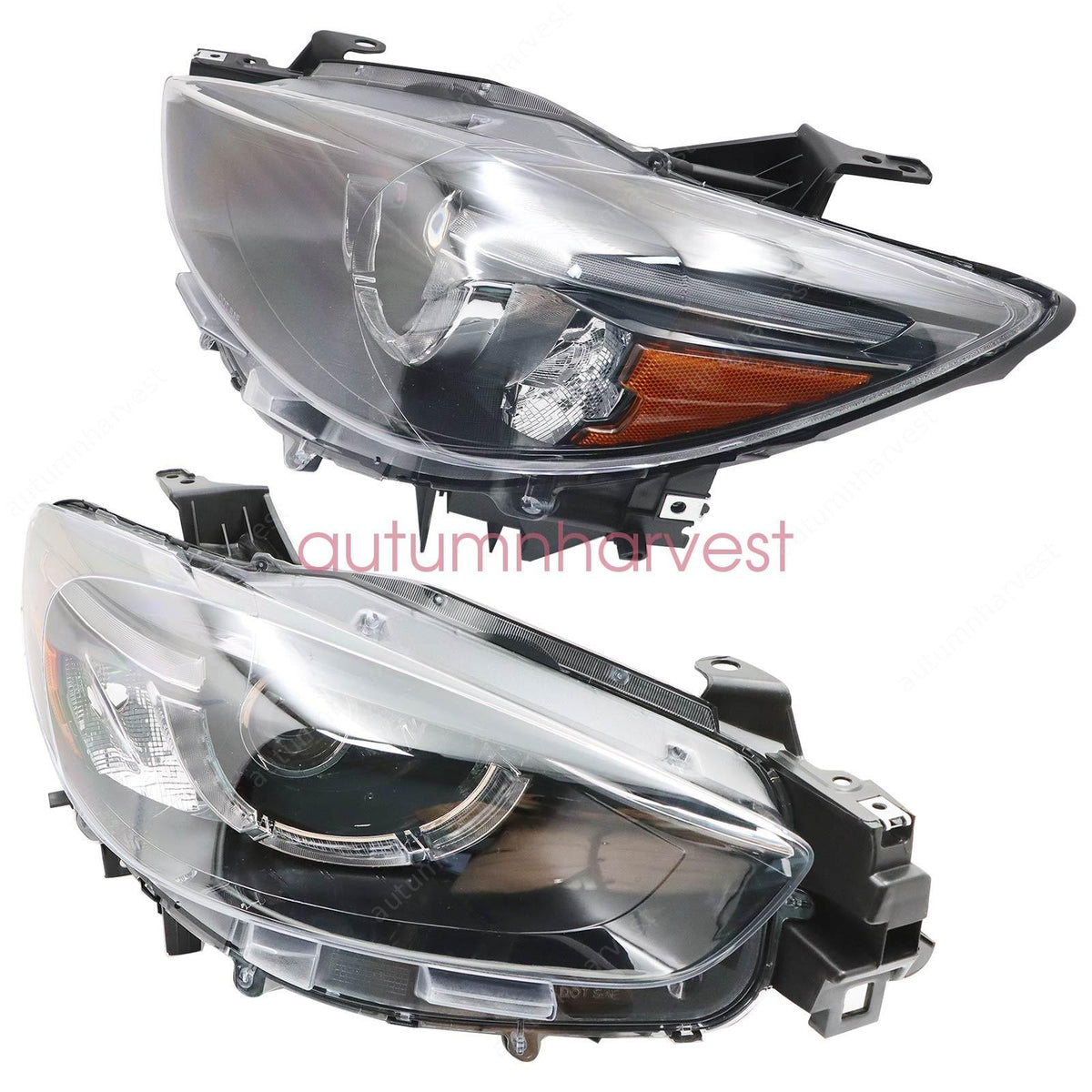 New For Mazda CX-5 2016 Pair Front Lamp Headlight DRL LED With AFS Left + Right