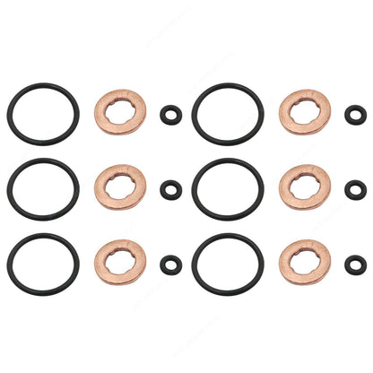 6PCS Injector Nozzle Seal Rings Kit Fit For AUDI A5 B8 VW TOUAREG 05A130519