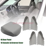 For Honda Pilot 2009-15 Driver & Passenger Door Panel+ Console Lid Armrest Cover