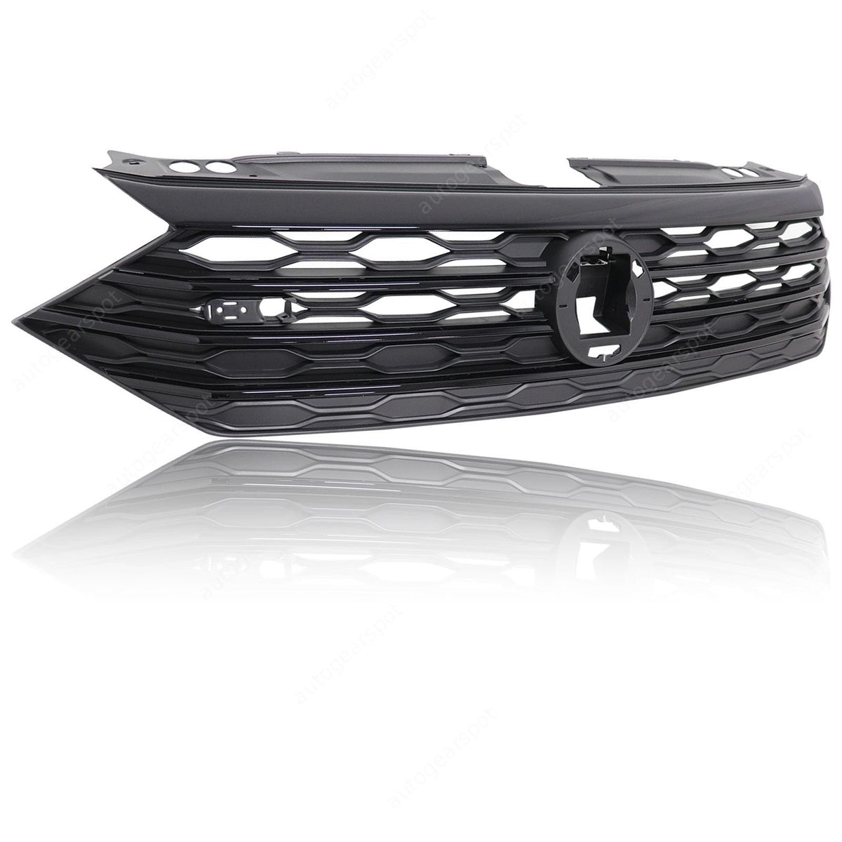 Front Bumper Center Grille Grill Glossy Black For VW Jetta Sedan 2019-2020