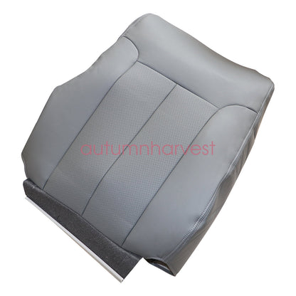 For 2009-2014 Ford F150 Lariat Passenger Top PERFORATED Seat Cover Steel Gray