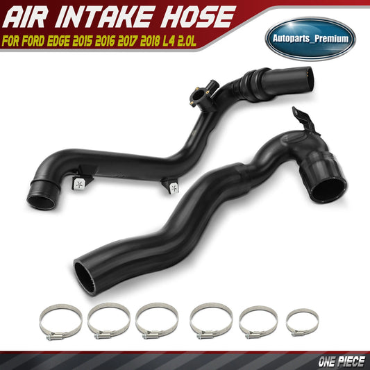F2GZ6C646B Fits For 2015-2018 Ford Edge L4 2.0L New Black Engine Air Intake Hose