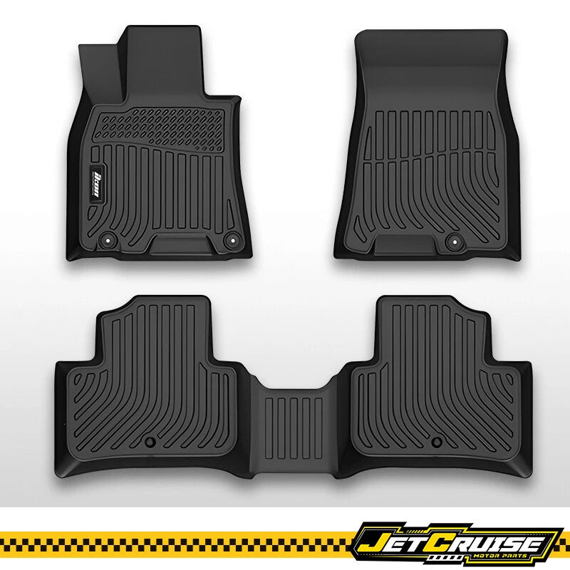 TPE All-Weather Floor Mats Liner Set of 3 For 2022 2023 2024 2025 Genesis GV70