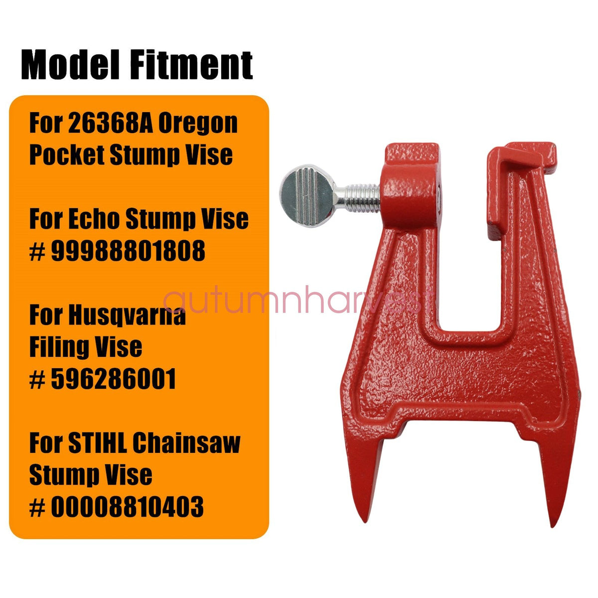For Oregon 26368A Chainsaw Stump Vise Filing Vise Upgraded Big Knob Stump Vise
