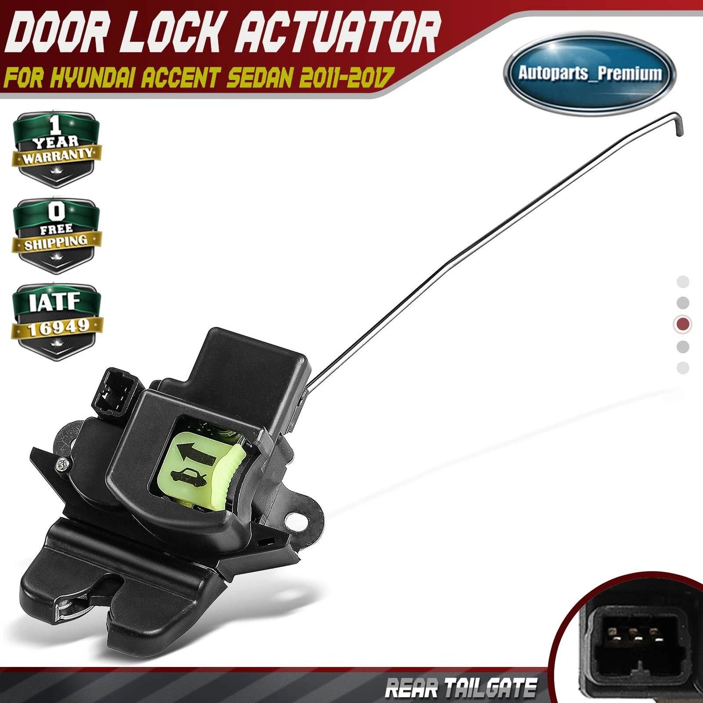 FOR Hyundai Accent Sedan 2011-2017 Rear Trunk Latch Lid Lock Actuator 812301R010
