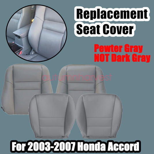 For 2003 2004 2005 2007 Honda Accord 4-Door Driver & Passenger Seat Cover