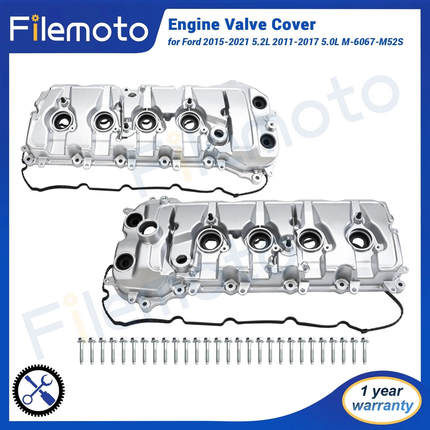 Fits Ford 2015-2021 5.2L 2011-2017 5.0L M-6067-M52S Engine Valve Cover