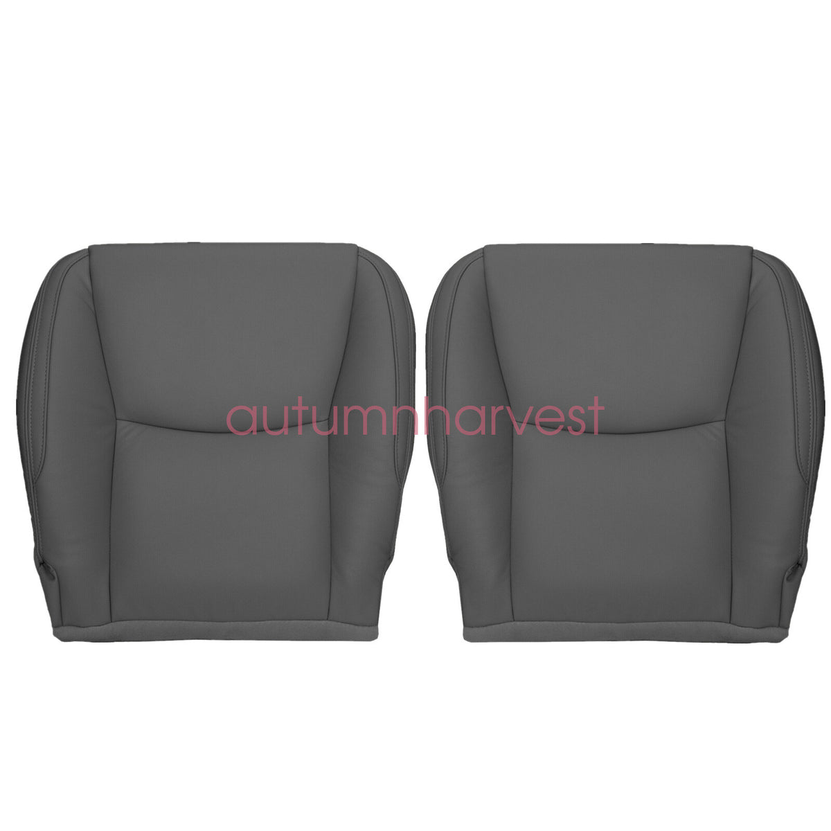 For 2003-2009 Lexus GX470 Driver & Passenger Lower Leather Seat Cover Dark Gray
