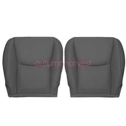 For 2003-2009 Lexus GX470 Driver & Passenger Lower Leather Seat Cover Dark Gray
