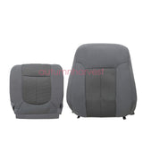 For 2011-2016 Ford F250 F350 F450 F550 XLT Driver Bottom & Top Seat Cover Gray
