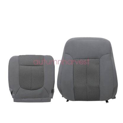 For 2011-2016 Ford F250 F350 F450 F550 XLT Driver Bottom & Top Seat Cover Gray