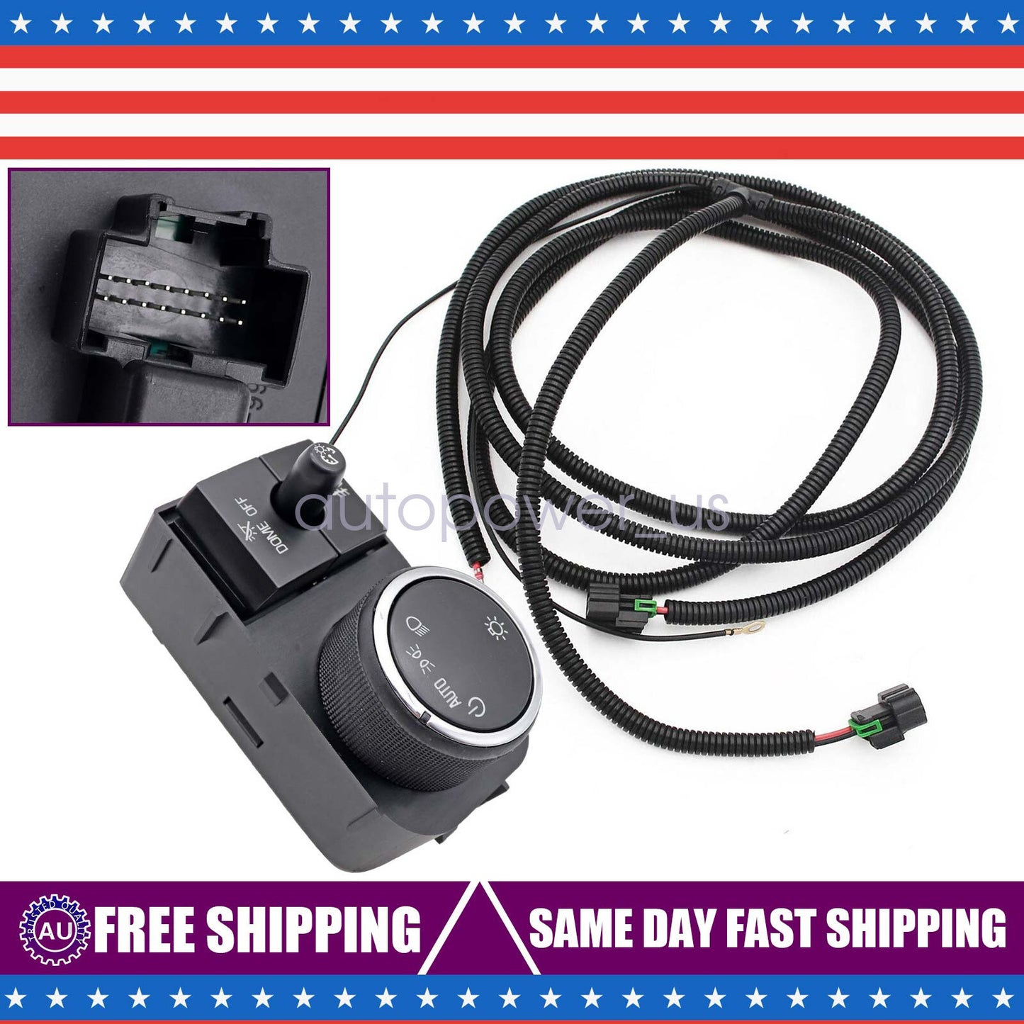 Headlight Fog Light Switch For Chevy Silverado Tahoe GMC Sierra Yukon 25858705