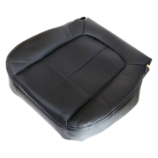 For 2009-2014 Ford F150 Lariat Passenger Bottom PERFORATED Seat Cover Black