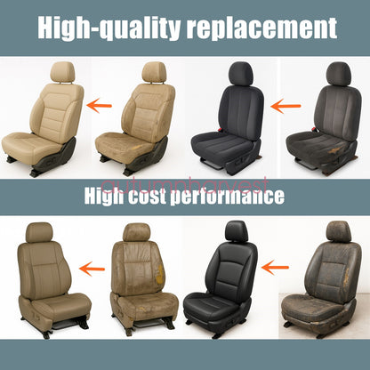 For 2007-2012 Lexus ES350 Both Side Perforated Bottom Seat Cover Leather - Tan