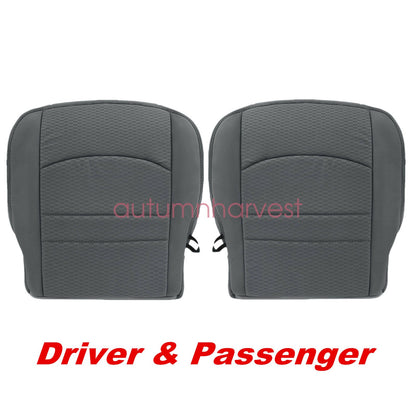 For 13-18 Dodge Ram 1500 2500 3500 Driver & Passenger Side SEAT COVER Gray
