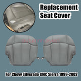 Driver & Passenger Seat Cover Gray For Chevy Tahoe Suburban Silverado 1999-2002