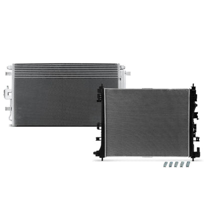 For GMC Terrain Denali 2021-2022 L4 1.5L 2X Radiator & AC Condenser Cooling Kit