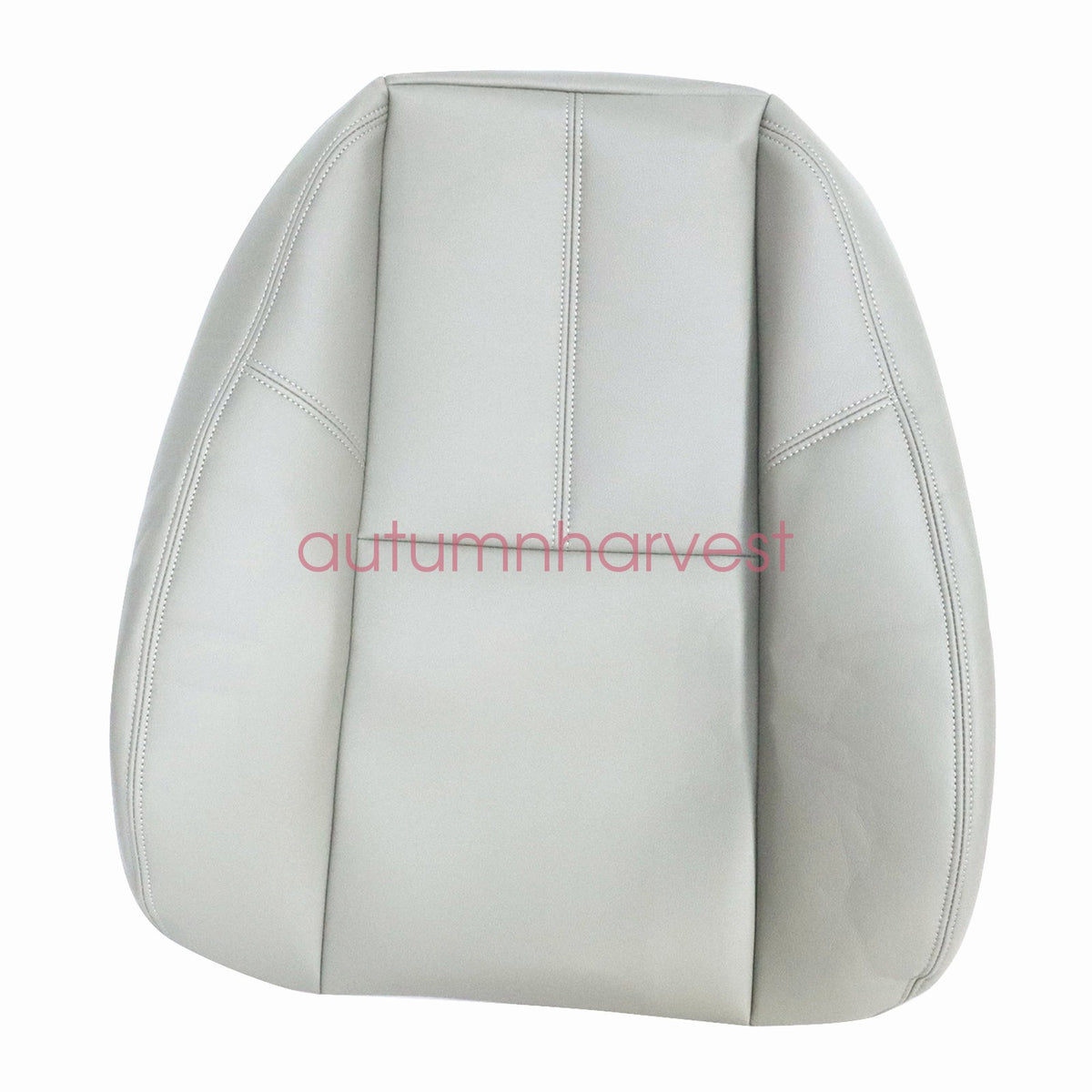 For 2007-2014 Silverado Sierra Yukon Leather Bottom-Back Top Seat Cover Gray 833