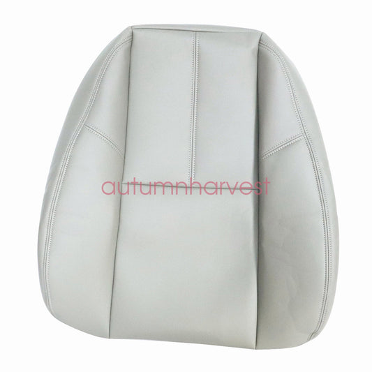 For 2007-2014 Silverado Sierra Yukon Leather Bottom-Back Top Seat Cover Gray 833