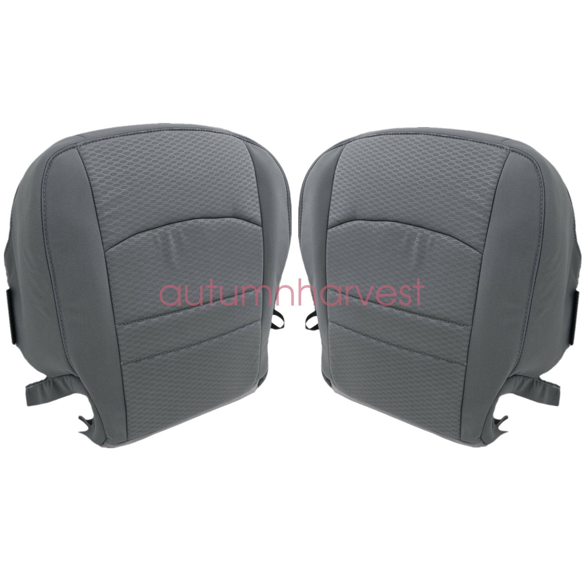 For 13-18 Dodge Ram 1500 2500 3500 Driver & Passenger Side SEAT COVER Gray