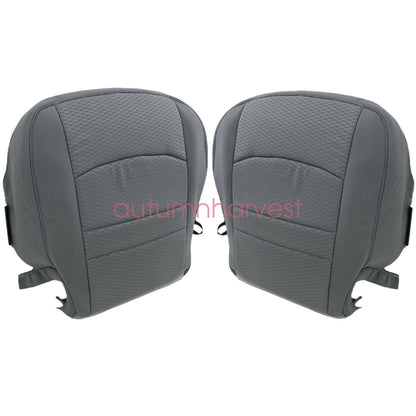 For 13-18 Dodge Ram 1500 2500 3500 Driver & Passenger Side SEAT COVER Gray
