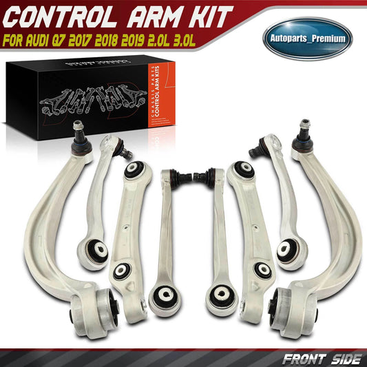 8x Front Control Arms & Ball Joint Assembly For Audi Q7 2017 2018 2019 2.0L 3.0L