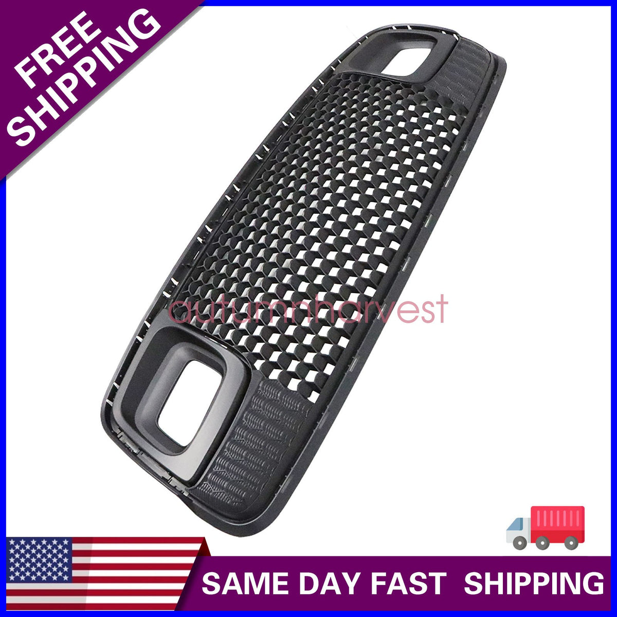 Fit For 2017-2021 Jeep Compass Black Front Bumper Lower Bottom Grille