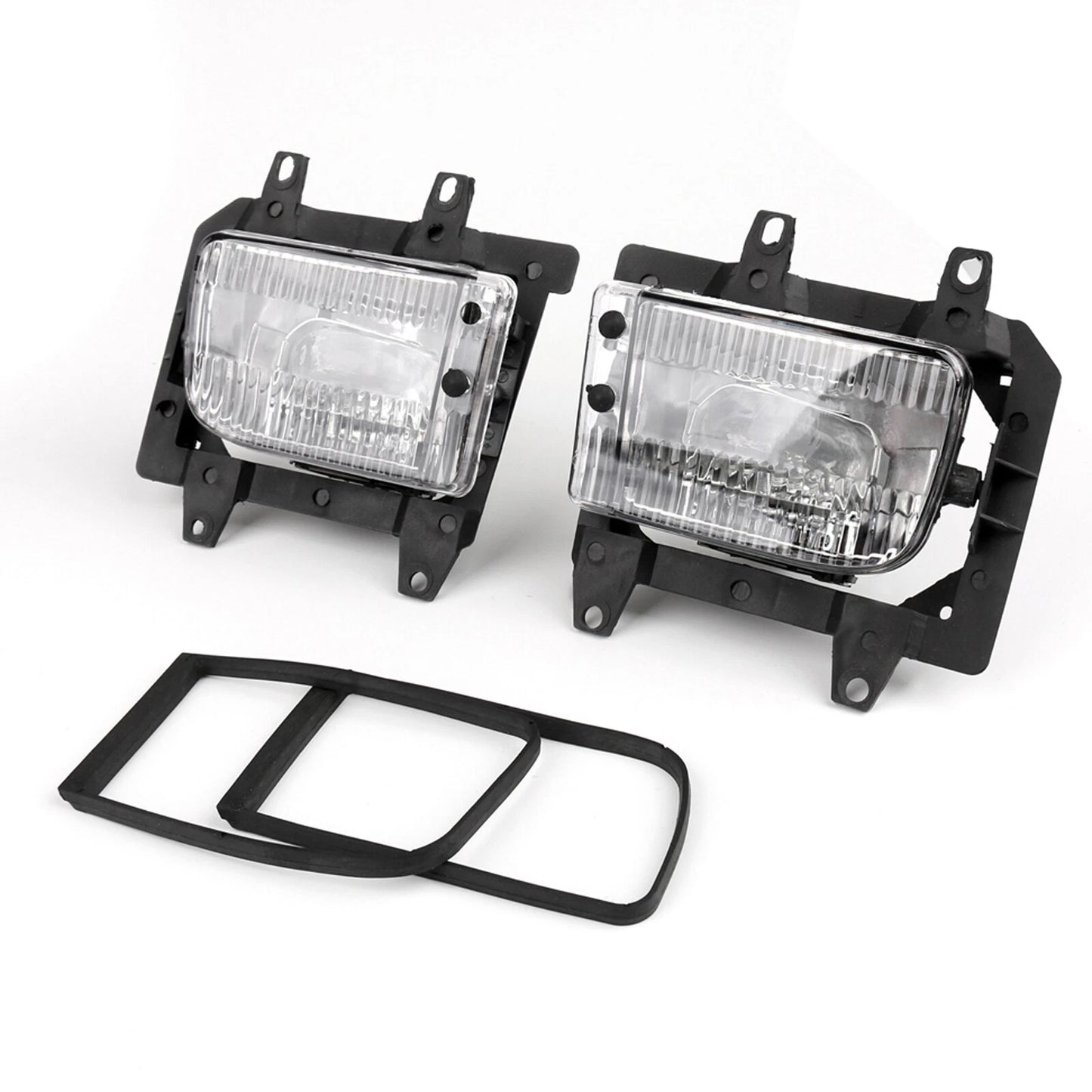Pair For 1985-1993 BMW E30 3-Series Front Bumper Clear Plastic Lens Fog Lights