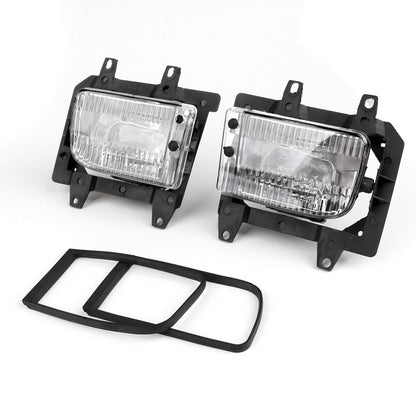Pair For 1985-1993 BMW E30 3-Series Front Bumper Clear Plastic Lens Fog Lights
