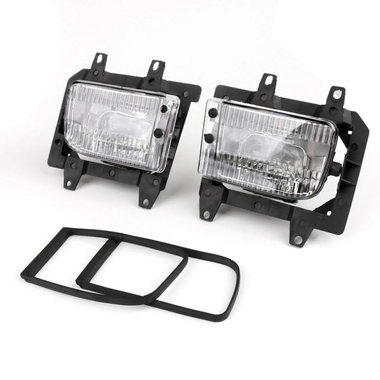 Pair For 1985-1993 BMW E30 3-Series Front Bumper Clear Plastic Lens Fog Lights